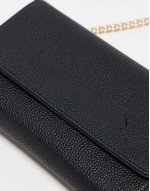 Valentino rised chain strap crossbody bag in black with gift box
