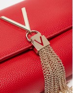 Valentino divina flap crossbody bag in red